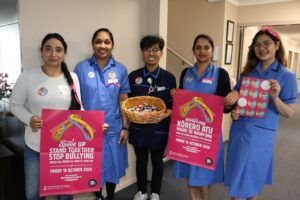 Ambridge Rose staff Pink Shirt Day posters